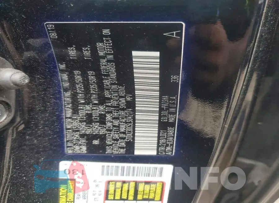 5TDXZ3DC5LS042174 Photo# 12