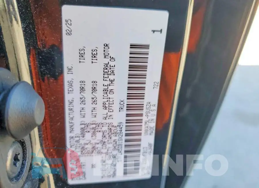 5TFLA5DB1SX284459 Photo# 12
