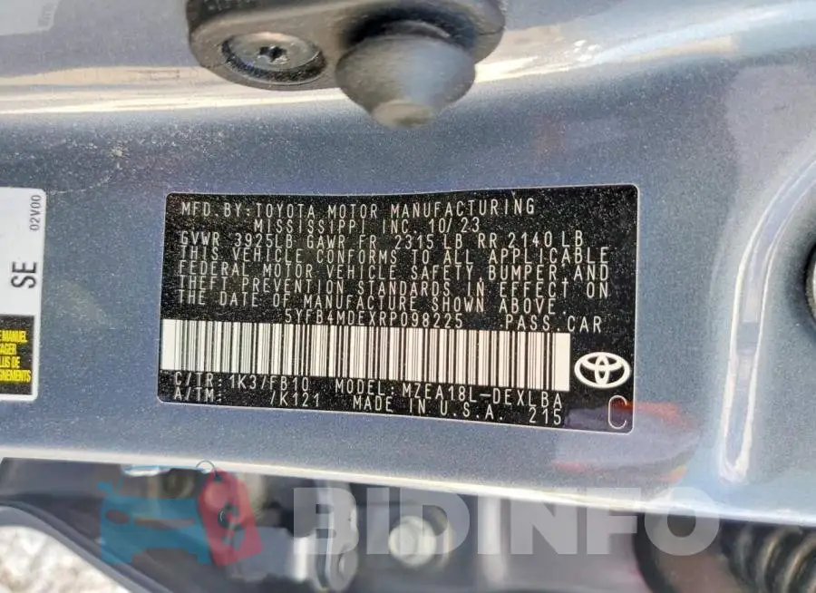 5YFB4MDEXRP098225 Photo# 13