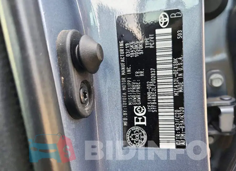 5YFB4RBE2LP002837 Photo# 12