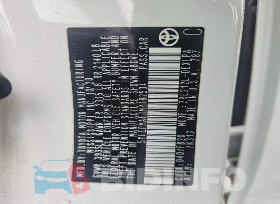 5YFEPMAE3MP182534 Photo# 13