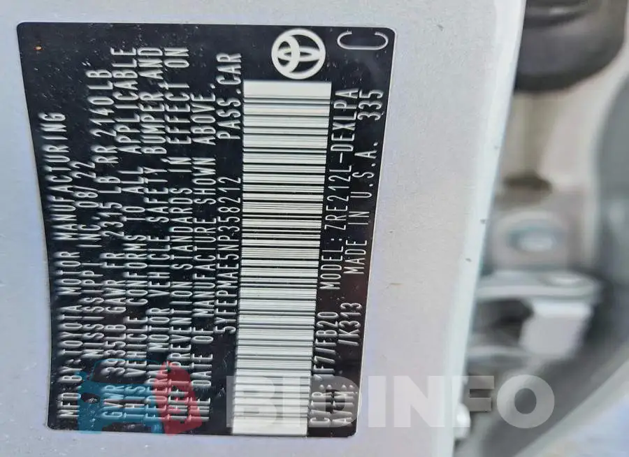 5YFEPMAE5NP358212 Photo# 12