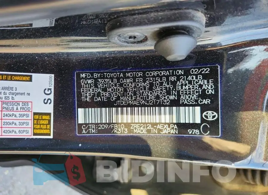 JTDEPMAE9NJ217132 Photo# 13