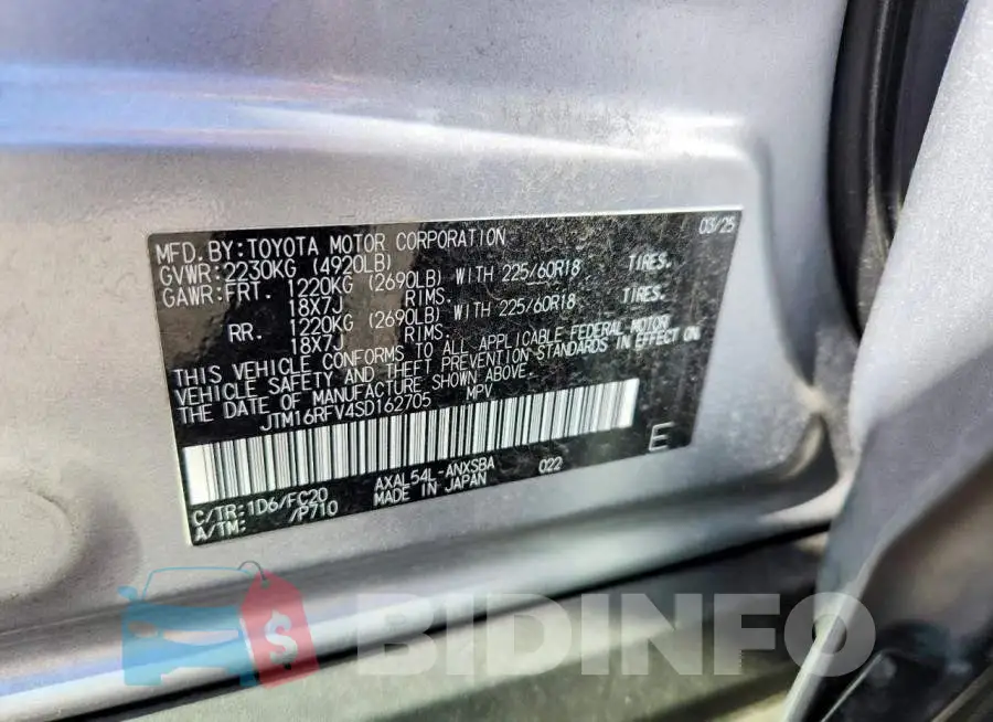 JTM16RFV4SD162705 Photo# 12