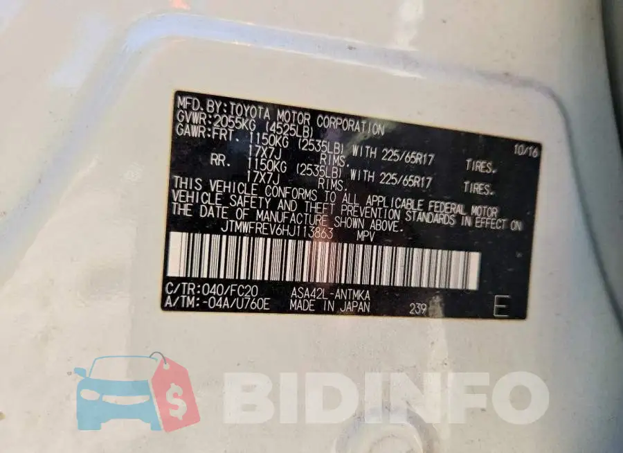 JTMWFREV6HJ113863 Photo# 13