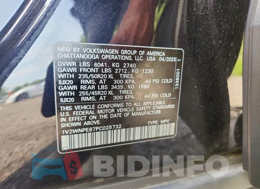 1V2WNPE87PC025732 Photo# 13