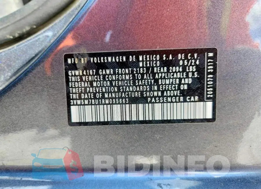 3VW5M7BU1RM095663 Photo# 12