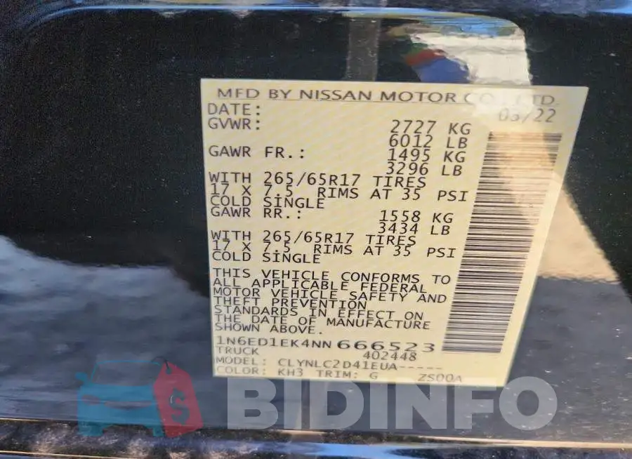1N6ED1EK4NN666523 Photo# 13