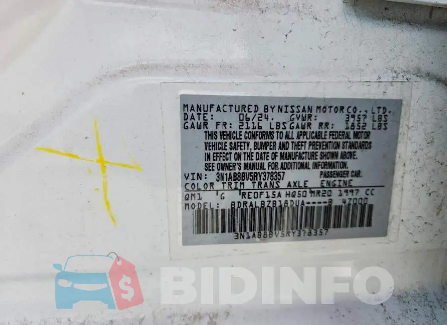 3N1AB8BV5RY378357 Photo# 12