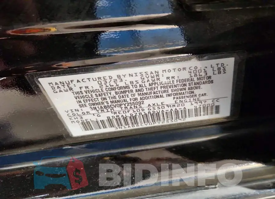 3N1AB8CV0PY255092 Photo# 12