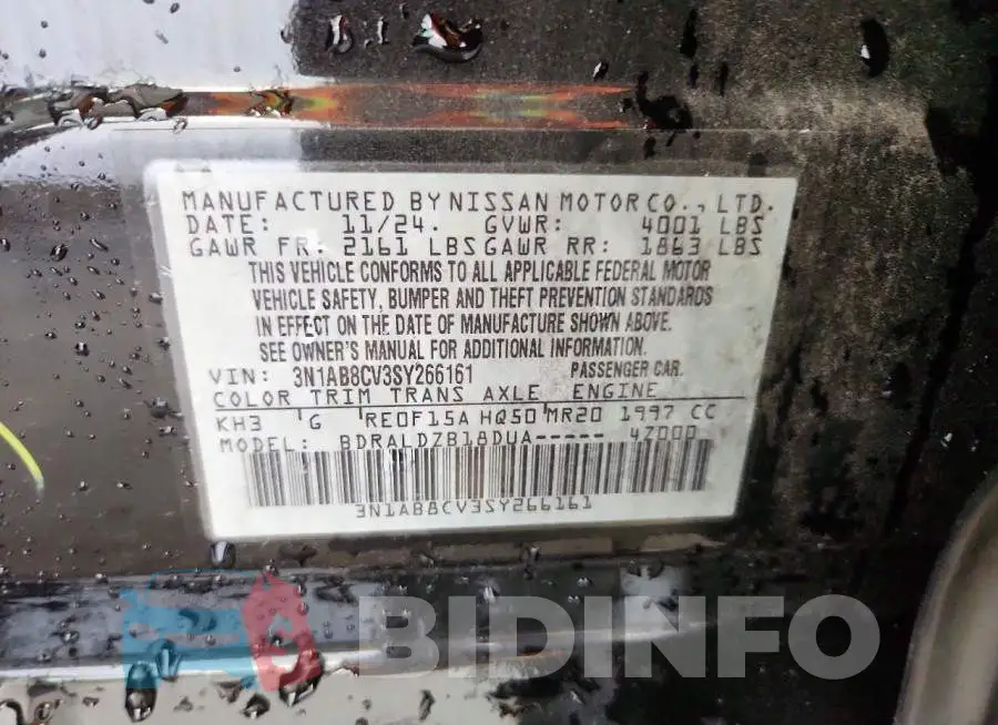 3N1AB8CV3SY266161 Photo# 12