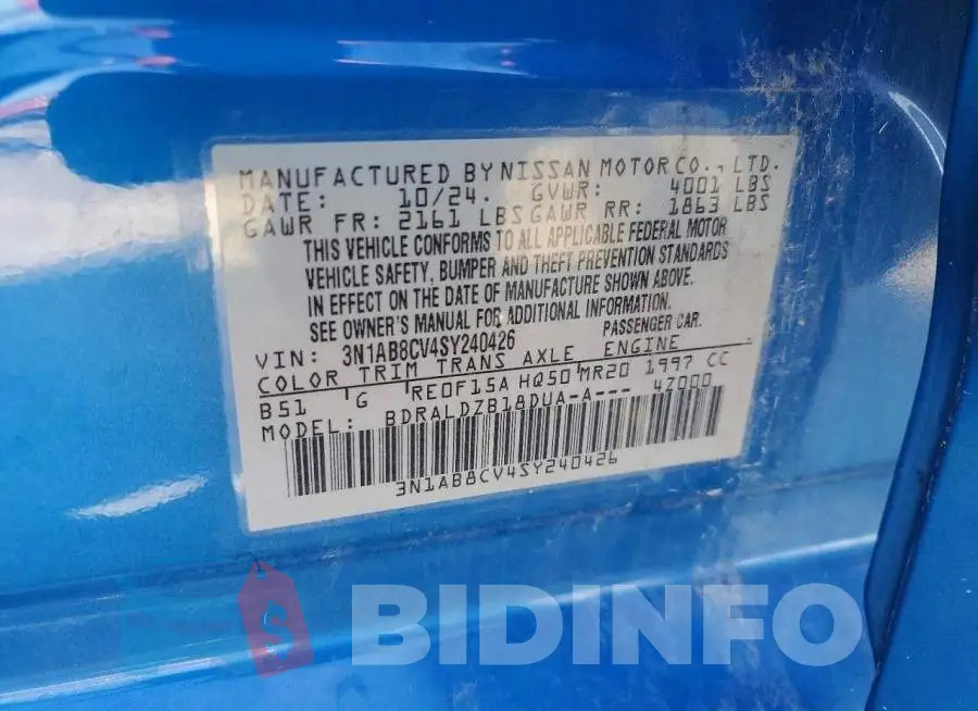 3N1AB8CV4SY240426 Photo# 12