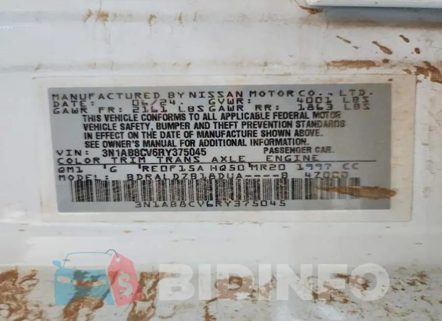 3N1AB8CV6RY375045 Photo# 13