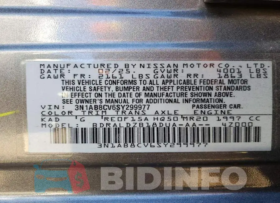 3N1AB8CV6SY299977 Photo# 13