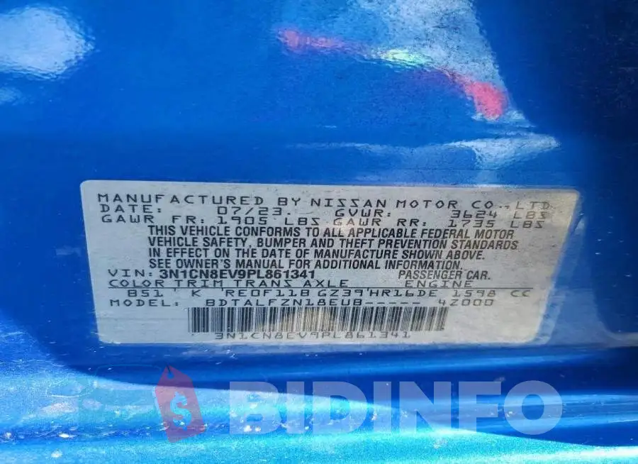 3N1CN8EV9PL861341 Photo# 12