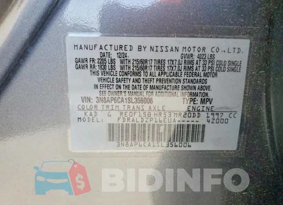 3N8AP6CA1SL356006 Photo# 13