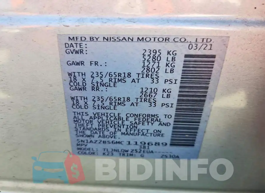 5N1AZ2BS6MC119689 Photo# 12