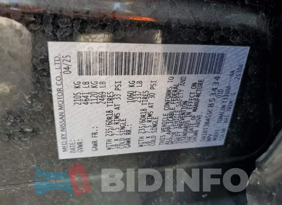 5N1BT3BA5SC853434 Photo# 14