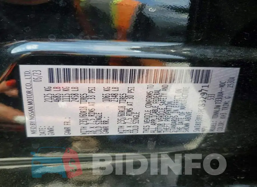 5N1BT3BB3PC832971 Photo# 13