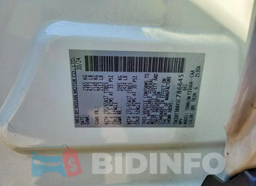 5N1BT3BBXSC786645 Photo# 14