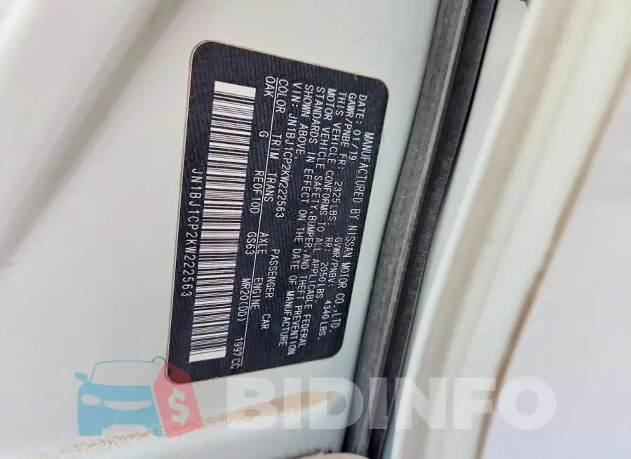 JN1BJ1CP2KW222563 Photo# 13