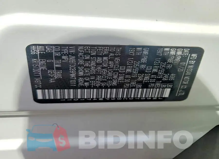 JN8BT3CB9PW471011 Photo# 13