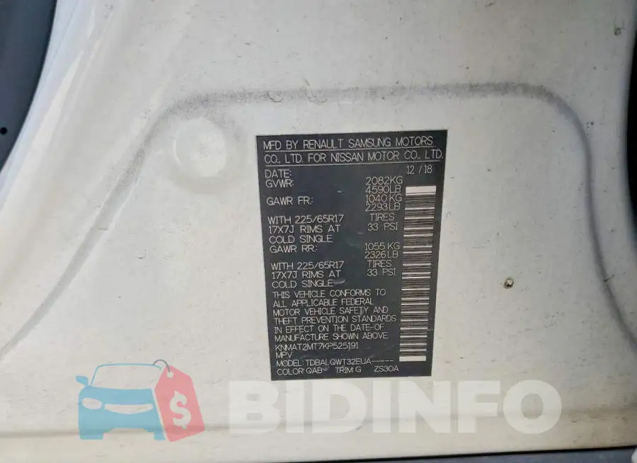 KNMAT2MT7KP525191 Photo# 13