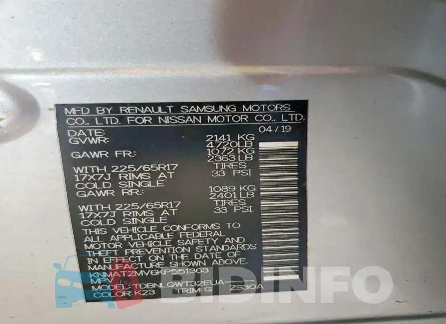 KNMAT2MV6KP551363 Photo# 13