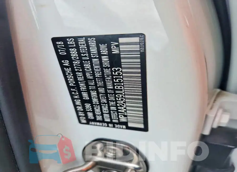 WP1AA2A59JLB15153 Photo# 13