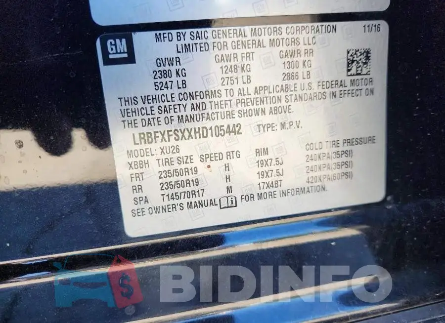 LRBFXFSXXHD105442 Photo# 13
