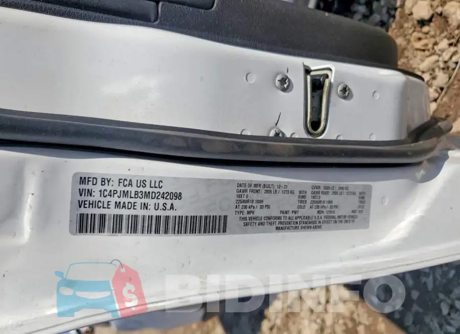 1C4PJMLB3MD242098 Photo# 13