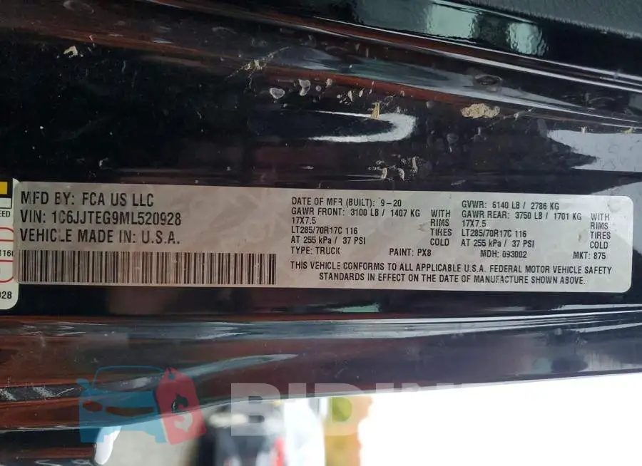 1C6JJTEG9ML520928 Photo# 12
