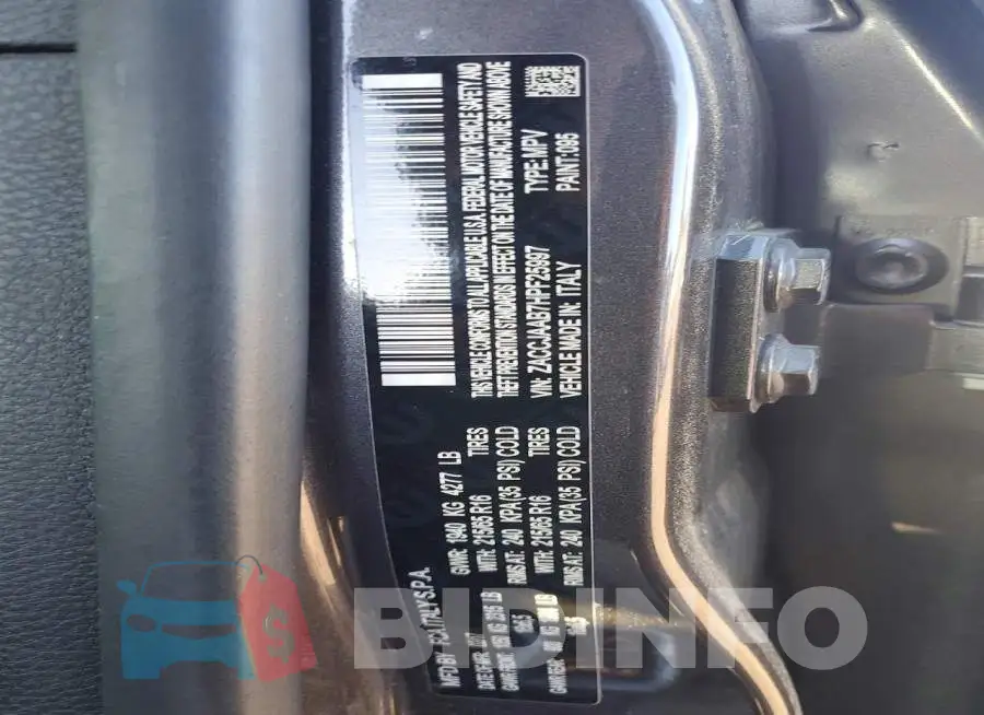 ZACCJAAB7HPF25997 Photo# 12