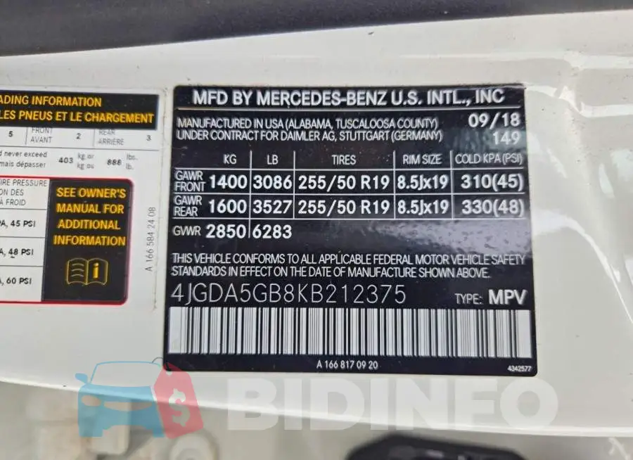 4JGDA5GB8KB212375 Photo# 13