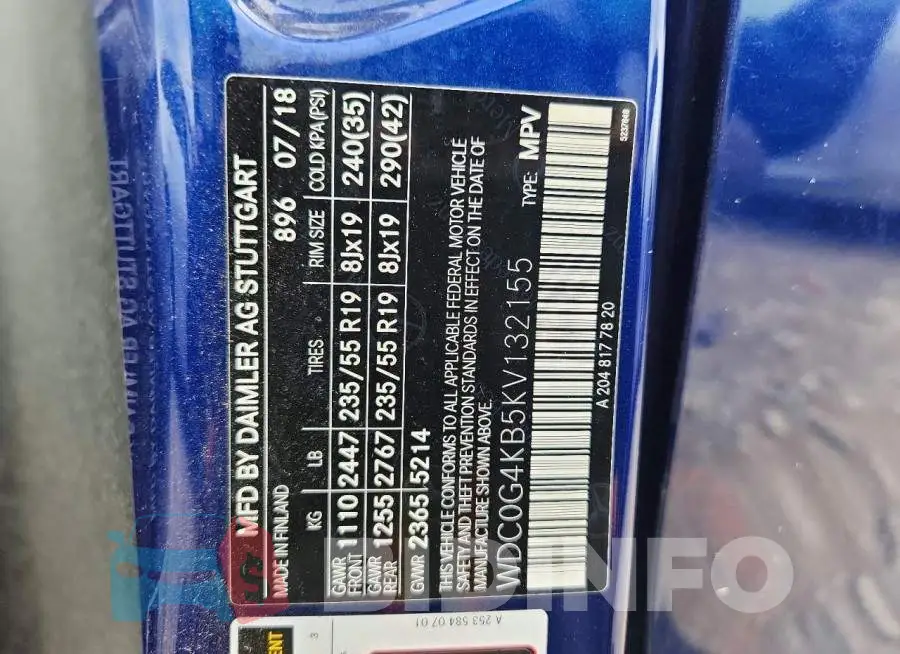 WDC0G4KB5KV132155 Photo# 12