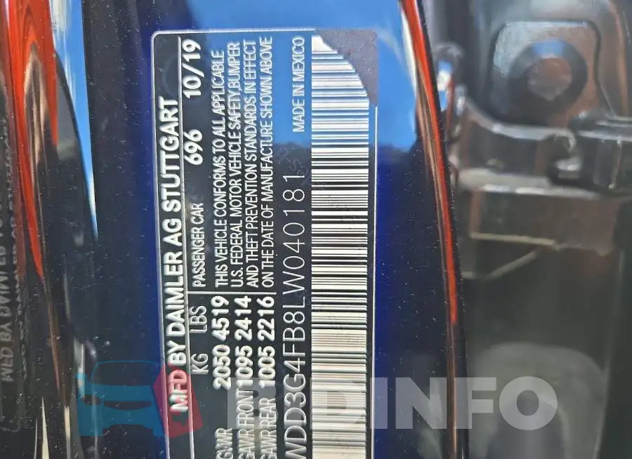 WDD3G4FB8LW040181 Photo# 13