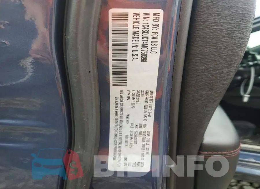 1C4SDJCT4MC750398 Photo# 12