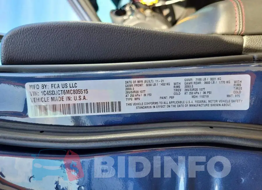 1C4SDJCT6MC805515 Photo# 13