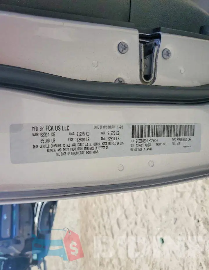 2C3CDXBG4LH123714 Photo# 12