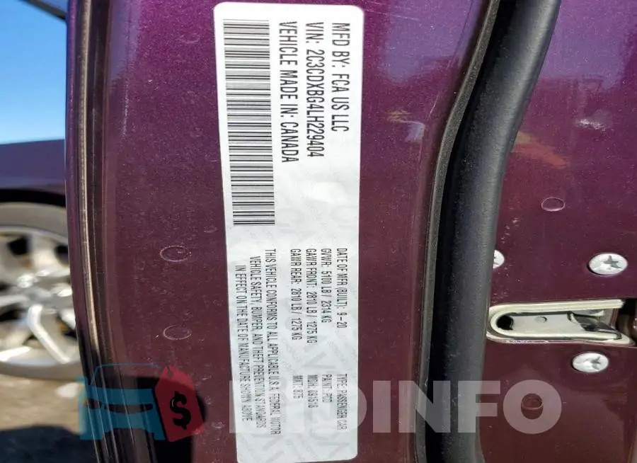 2C3CDXBG4LH229404 Photo# 13