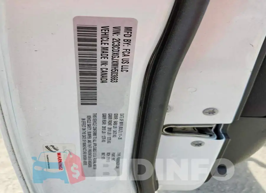 2C3CDXGJXMH503663 Photo# 12