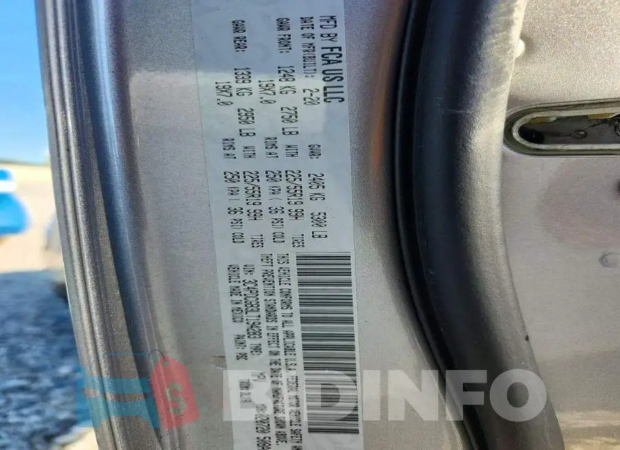 3C4PDCGB3LT194283 Photo# 13