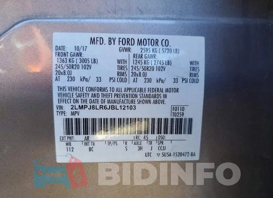 2LMPJ8LR6JBL12103 Photo# 14
