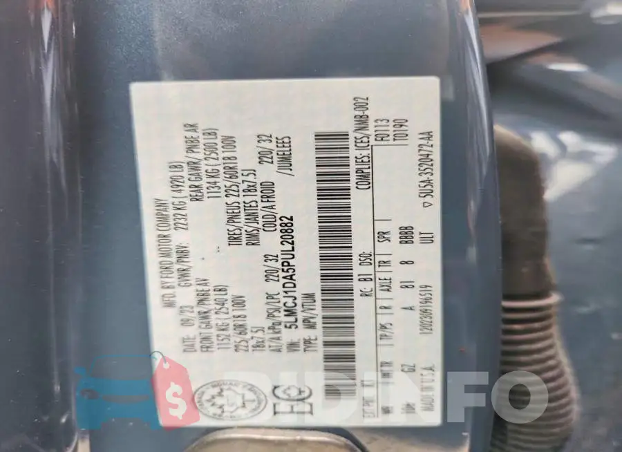 5LMCJ1DA5PUL20882 Photo# 13