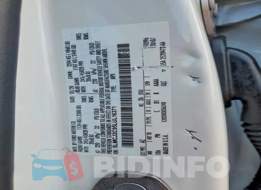 5LMCJ2C95LUL16371 Photo# 13