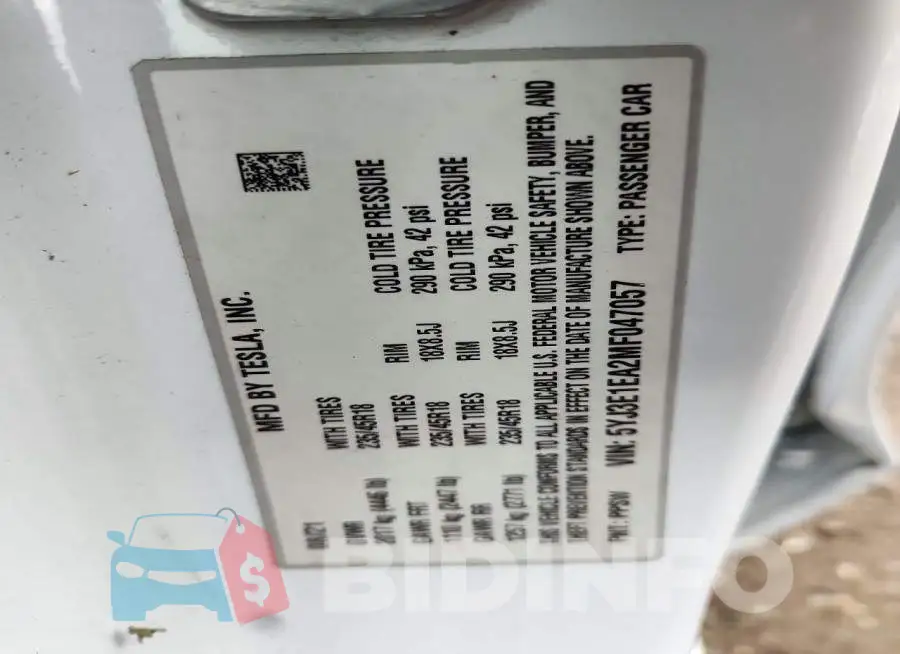 5YJ3E1EA2MF047057 Photo# 12
