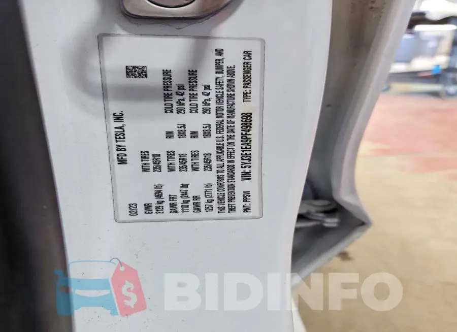 5YJ3E1EA9PF498698 Photo# 12