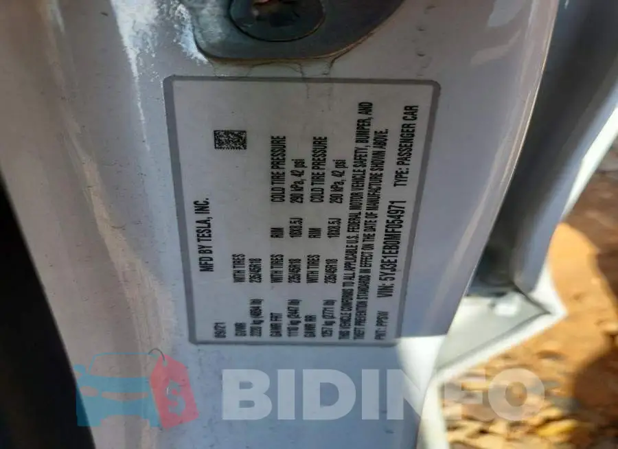 5YJ3E1EB0MF054971 Photo# 12