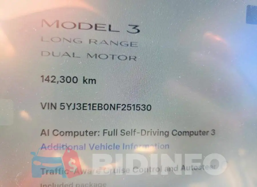 5YJ3E1EB0NF251530 Photo# 9