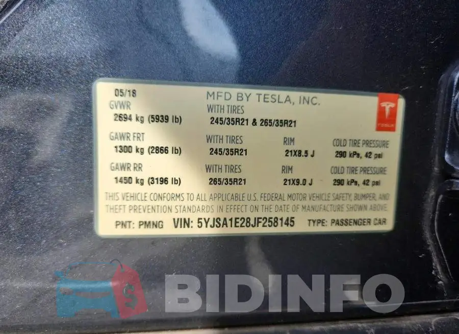 5YJSA1E28JF258145 Photo# 12